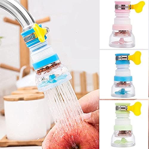 360° rotating splash-proof faucet filter that provides smooth water flow, built-in filtration, and easy multi-angle washing for fruits, veggies, and dishes.**